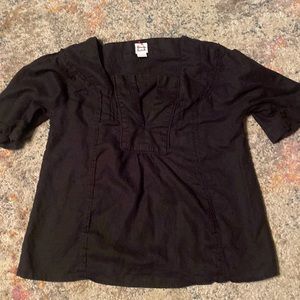 Alexandra Bartlett Black Linen Tunic L